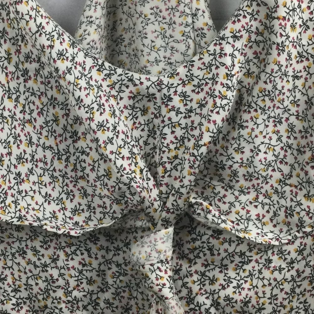 ToTo Collection Satin Floral Tank Top 1X - Picture 7 of 7